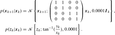 probability density function describing system dynamics